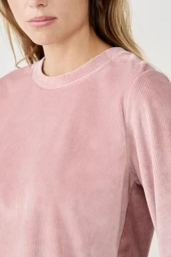 ETAM Pijamas Calentitos|Ponchos, Sudaderas Y Chaquetas|Sudadera con efecto terciopelo ROSA EMPOLVADO