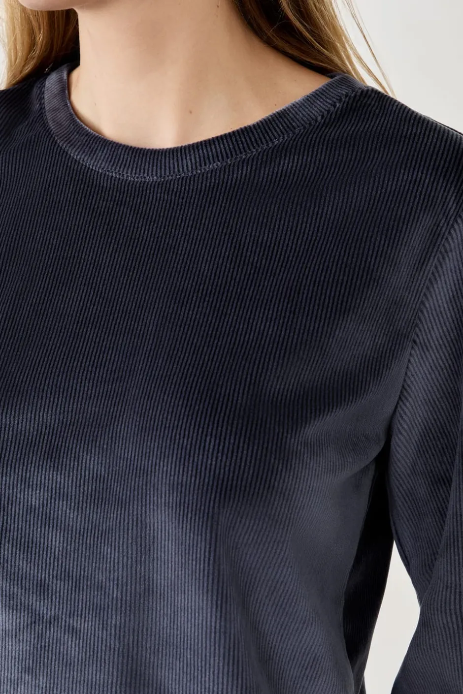 ETAM Pijamas Calentitos|Ponchos, Sudaderas Y Chaquetas|Sudadera con efecto terciopelo AZUL NOCHE