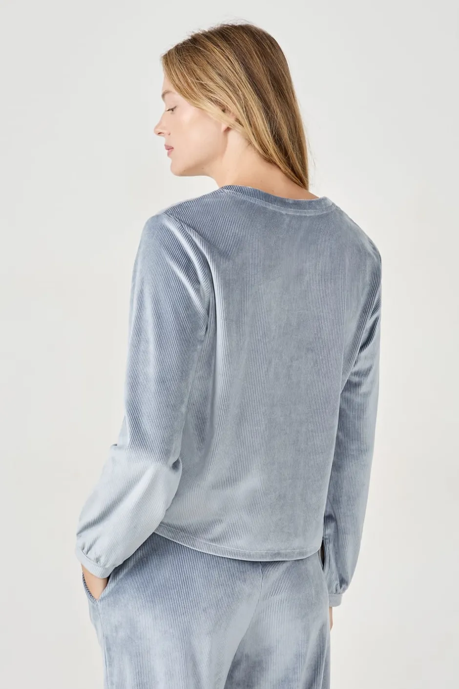 ETAM Pijamas Calentitos|Ponchos, Sudaderas Y Chaquetas|Sudadera con efecto terciopelo AZUL