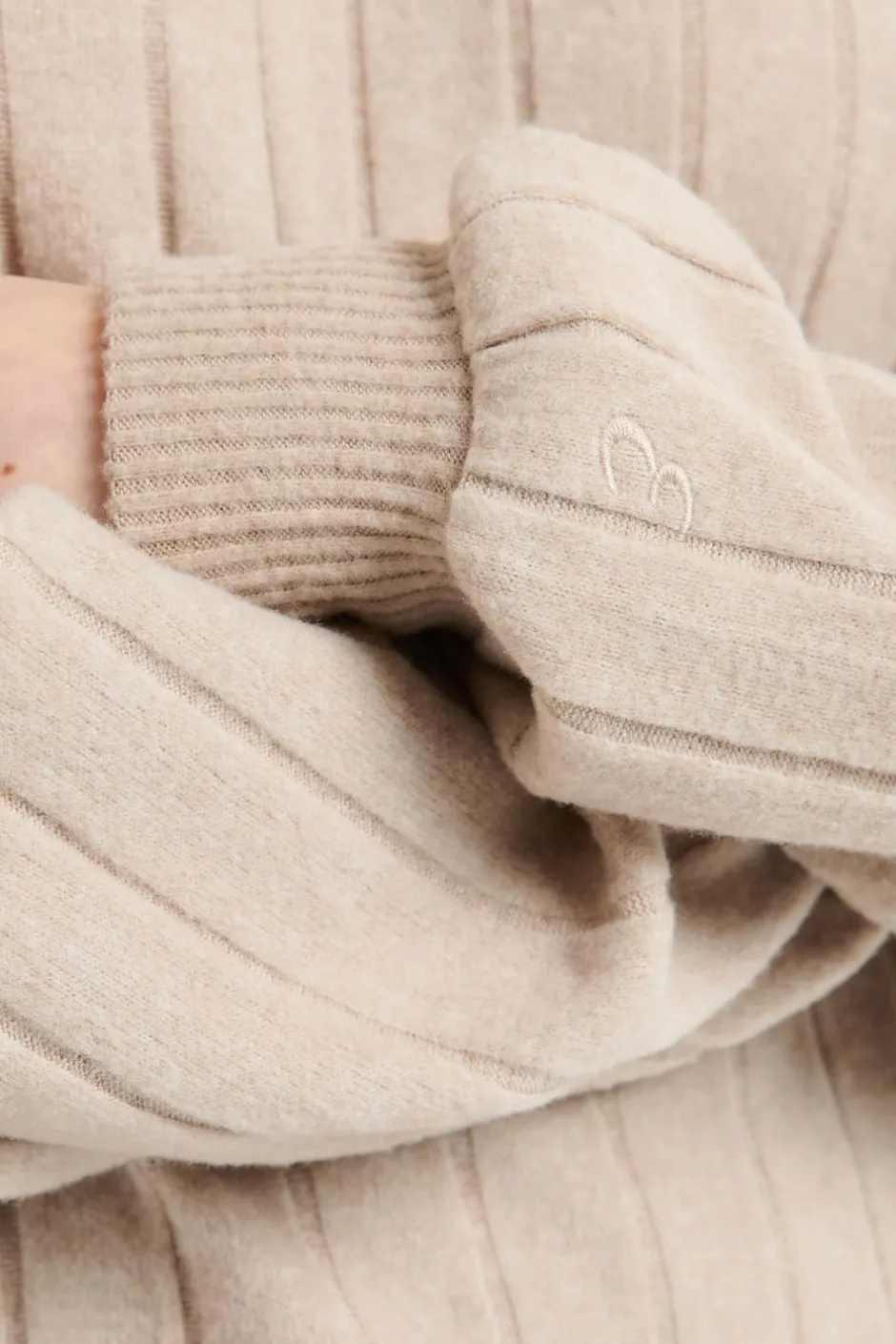 ETAM Homewear|Los Pijamas Más Responsables|Sudadera de pijama con cuello redondo TAUPE