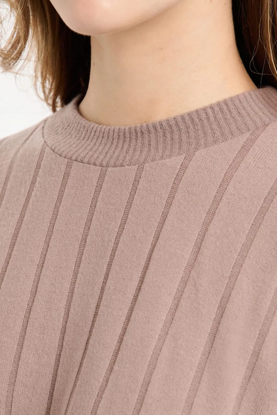 ETAM Homewear|Los Pijamas Más Responsables|Sudadera de pijama con cuello redondo MARRÓN