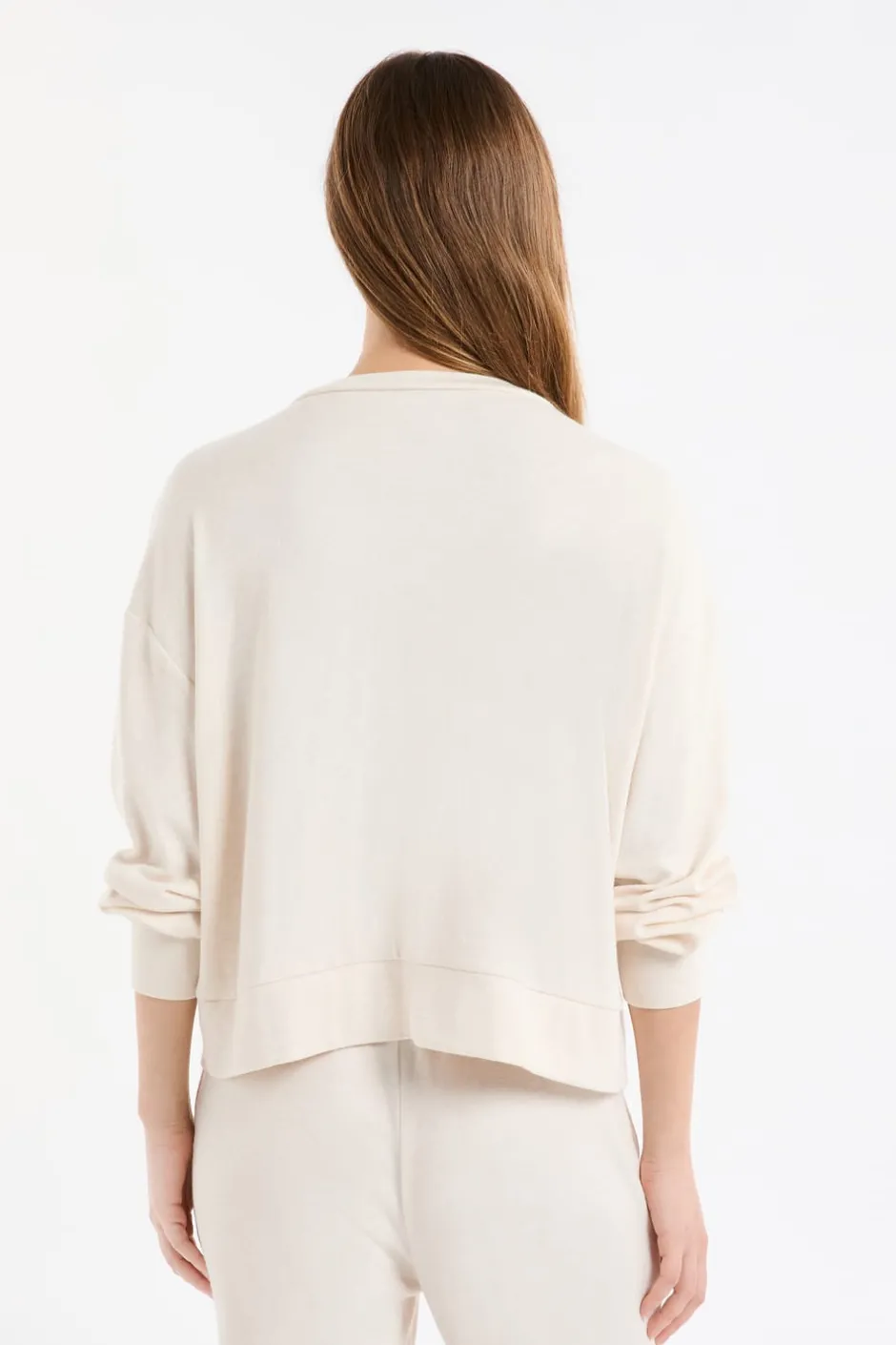 ETAM Ponchos, Sudaderas Y Chaquetas|Homewear|Sudadera de pijama con cuello en V BEIGE