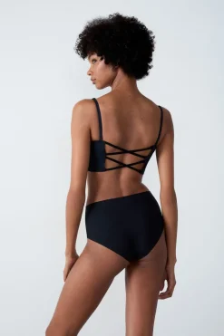 ETAM Sujetadores Talla Grande: Copas D-G|Sujetadores Invisibles|Sujetador - Bustier copas finas NEGRO