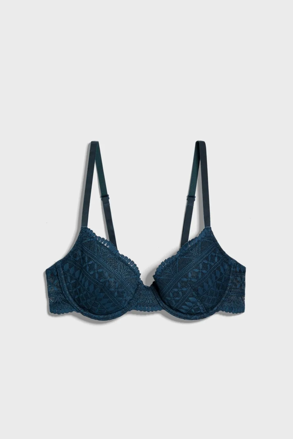 ETAM Balconette|Sujetadores Talla Grande: Copas D-G|Sujetador Nº 4 - Sujetador de copas finas AZUL TINTA