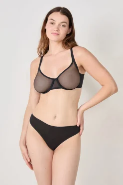 ETAM Sujetadores Talla Grande: Copas D-G|Sujetadores Invisibles|Sujetador balconet NEGRO