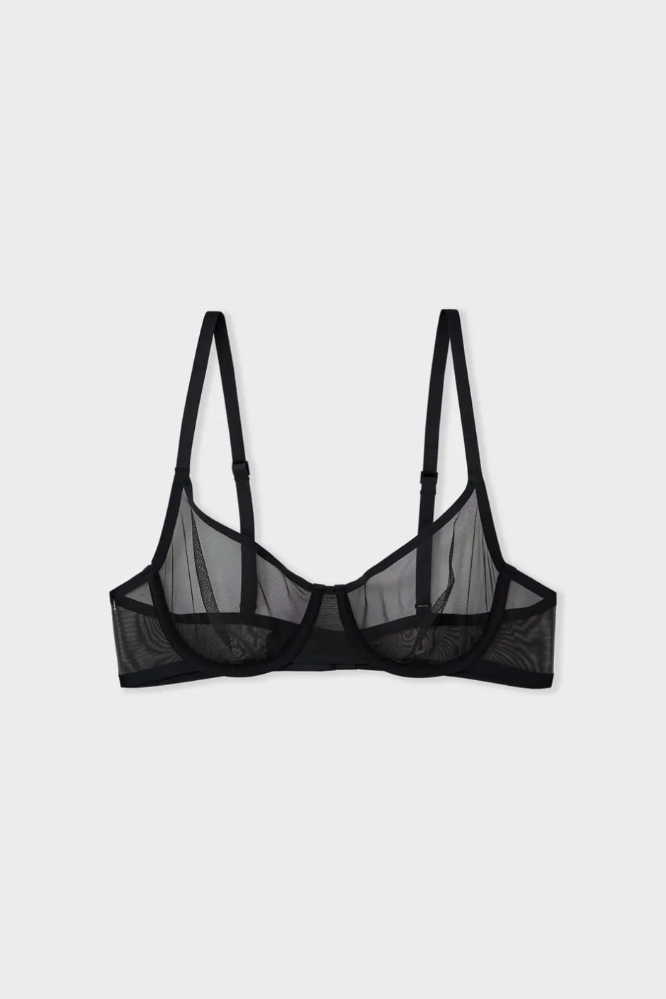 ETAM Sujetadores Talla Grande: Copas D-G|Sujetadores Invisibles|Sujetador balconet NEGRO