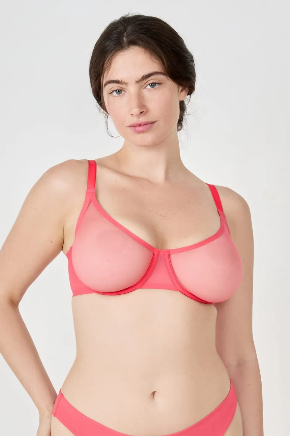 ETAM Sujetadores Talla Grande: Copas D-G|Sujetadores Invisibles|Sujetador balconet CORAL