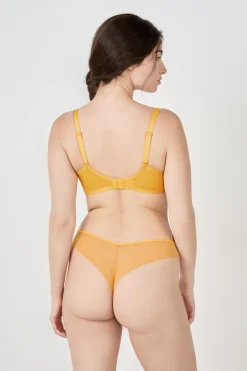 ETAM Sujetadores Talla Grande: Copas D-G|Sujetadores Invisibles|Sujetador balconet AMARILLO