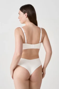 ETAM Sujetadores Talla Grande: Copas D-G|Sujetadores Invisibles|Sujetador bandeau aros suaves tirantes desmontables CRUDO