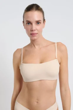 ETAM Sujetadores Invisibles|Sujetadores Deportivos·Sujetadores Invisibles|Sujetador bandeau aros suaves tirantes desmontables C.BEIGE