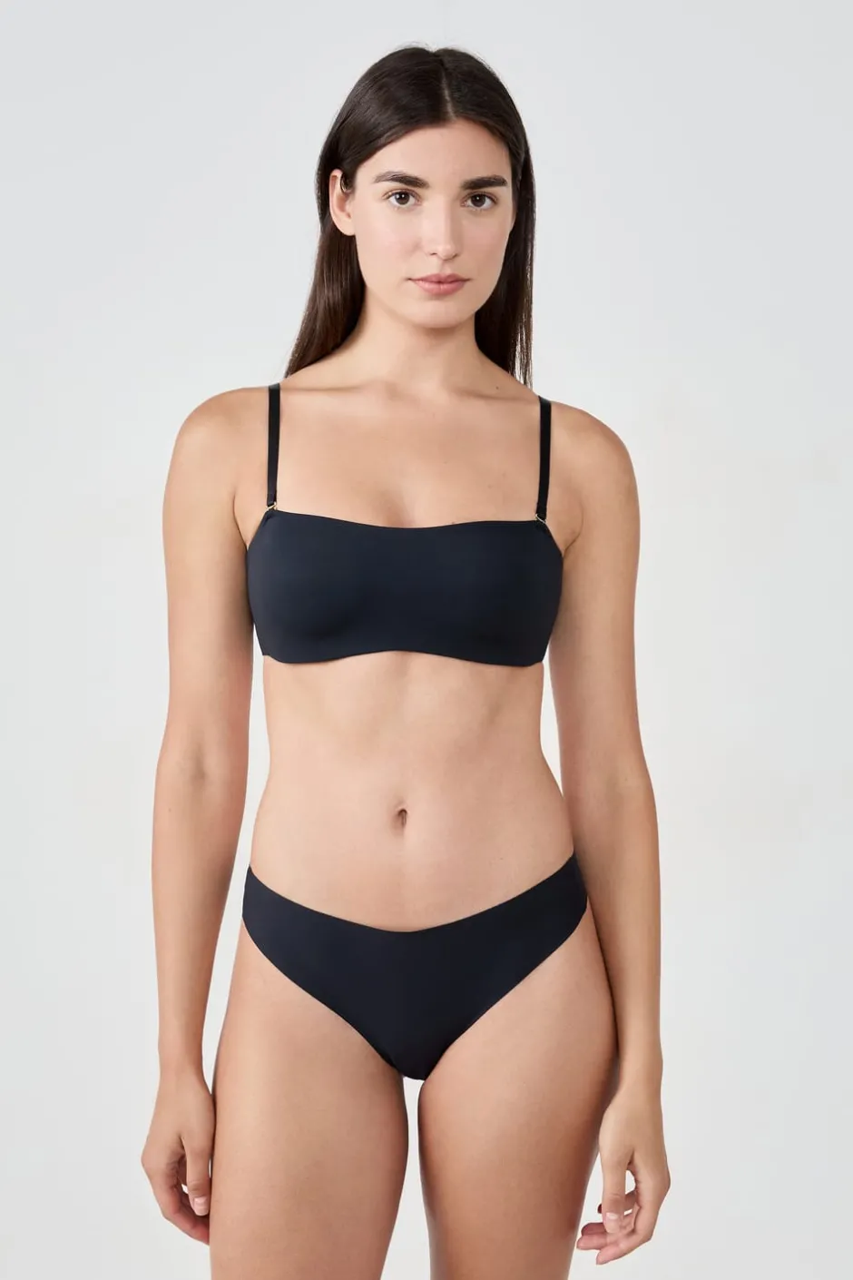 ETAM Sujetadores Invisibles|Sujetadores Deportivos·Sujetadores Invisibles|Sujetador bandeau aros suaves tirantes desmontables NEGRO