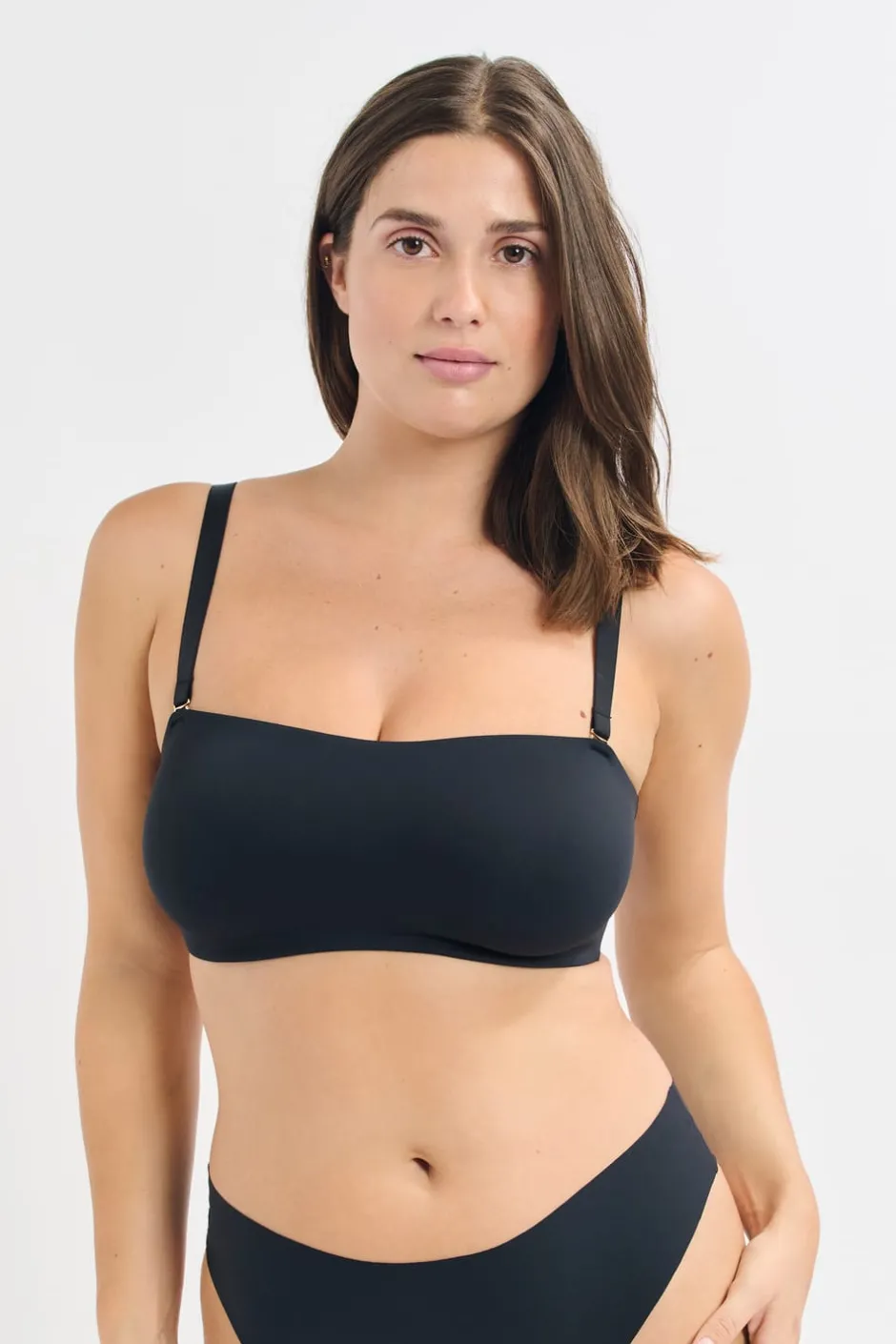 ETAM Sujetadores Invisibles|Sujetadores Deportivos·Sujetadores Invisibles|Sujetador bandeau aros suaves tirantes desmontables NEGRO