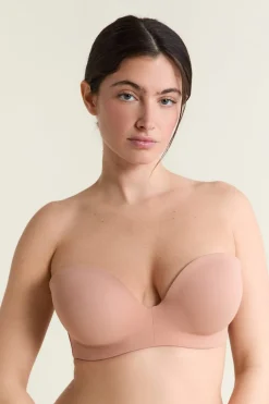 ETAM Sujetadores Invisibles|Sujetadores Deportivos·Sujetadores Invisibles|Sujetador bandeau, copas C-E, tirantes desmontables MAQUILLAJE