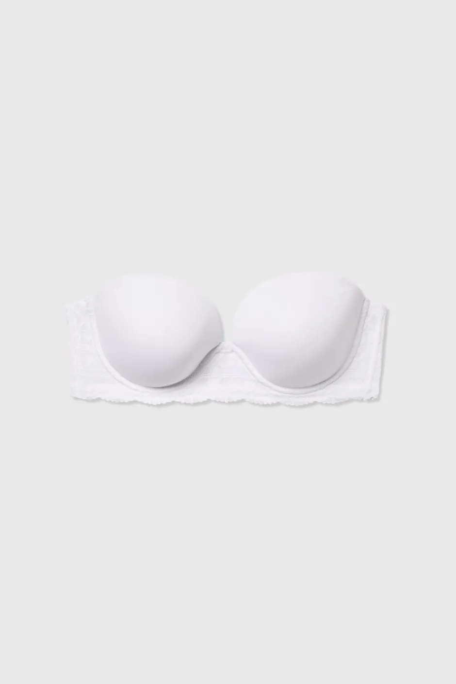 ETAM Lencería De Novia|Sujetadores De Encaje|Sujetador bandeau de copas finas BLANCO