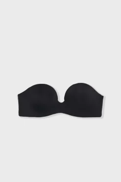 ETAM Sujetadores Invisibles|Sujetadores Deportivos·Sujetadores Invisibles|Sujetador bandeau de microfibra NEGRO