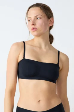 ETAM Sujetadores Invisibles|Sujetadores Deportivos·Sujetadores Invisibles|Sujetador bandeau de microfibra con aros NEGRO