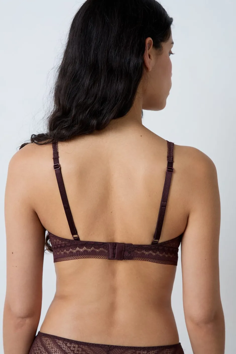 ETAM Lencería De Novia|Sujetadores De Encaje|Sujetador bandeau foulard CHOCOLATE