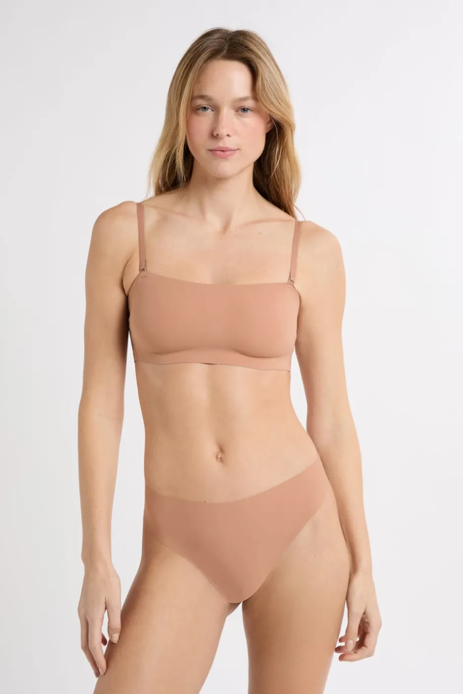 ETAM Sujetadores Invisibles|Sujetadores Deportivos·Sujetadores Invisibles|Sujetador bandeu de microfibra con tirantes removibles BLUSH