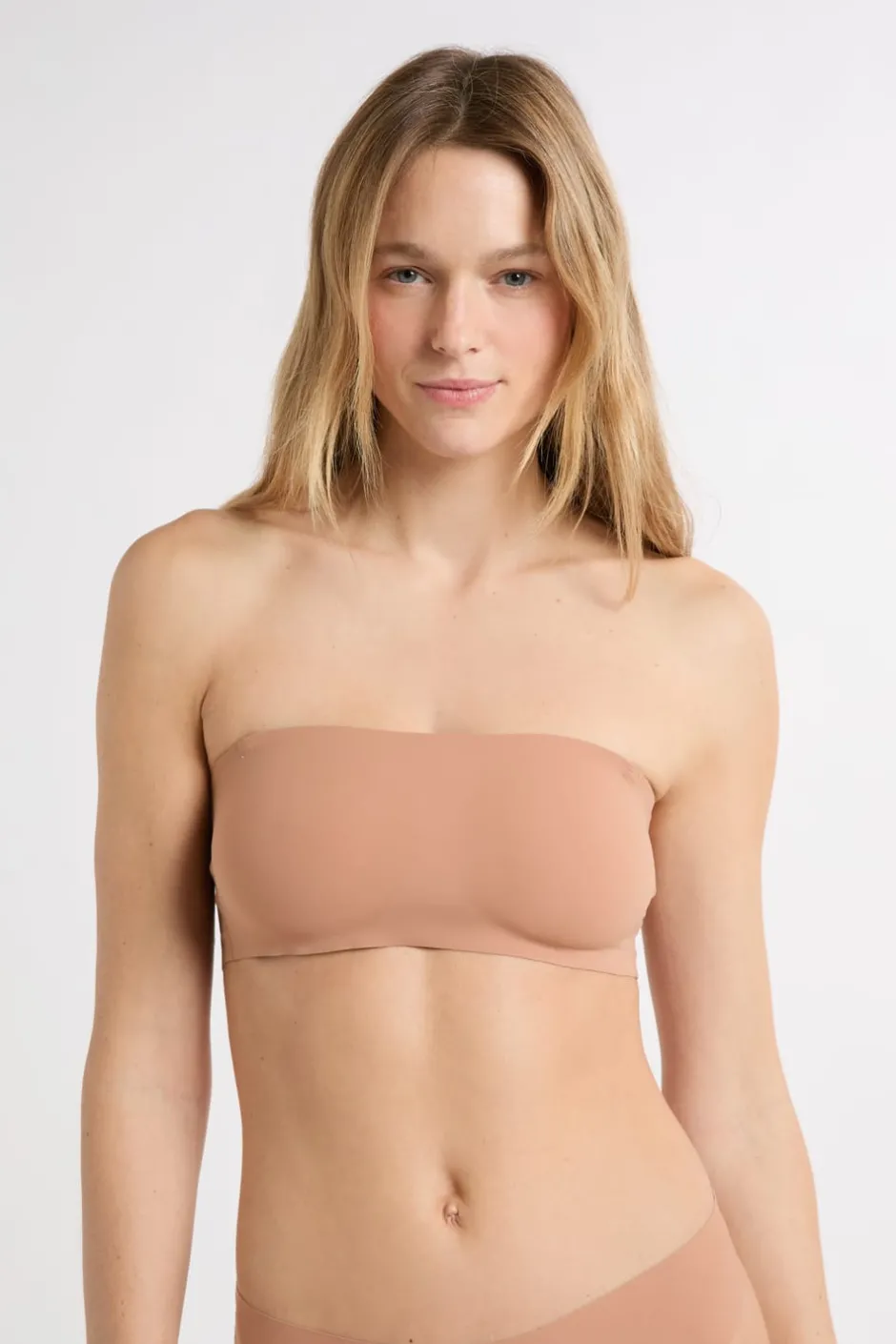 ETAM Sujetadores Invisibles|Sujetadores Deportivos·Sujetadores Invisibles|Sujetador bandeu de microfibra con tirantes removibles BLUSH