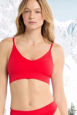 ETAM Bralette|Sin Aro|Sujetador bralette sin aros ROJO