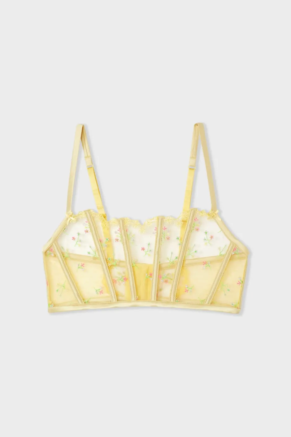 ETAM Bustier|Balconette|Sujetador bustier con bordado VAINILLA