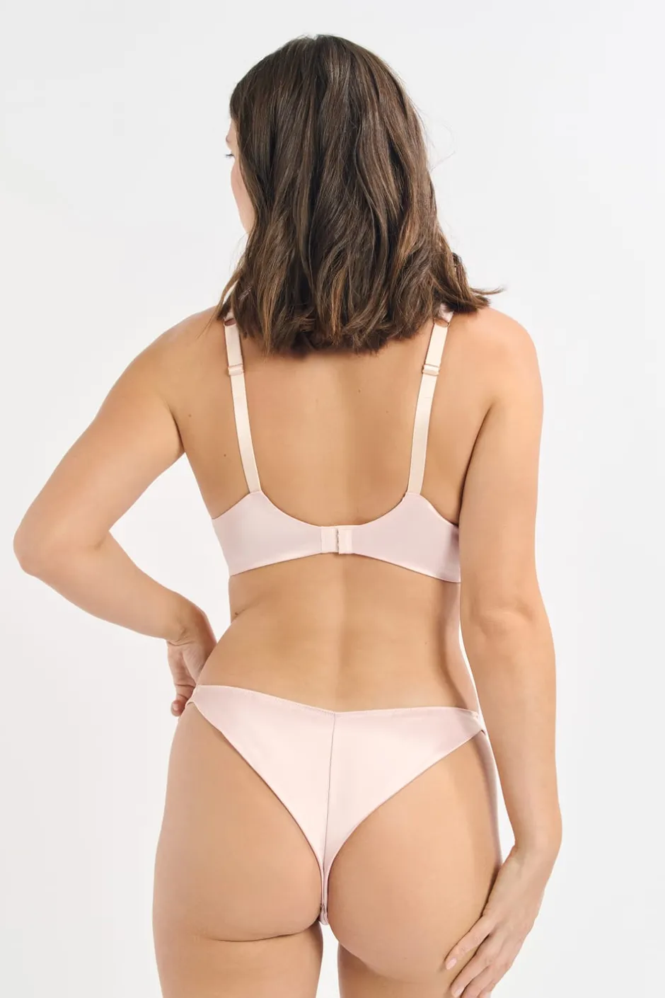 ETAM Sujetadores Sexy|Balconette|Sujetador clásico con bordado ROSA POLVO