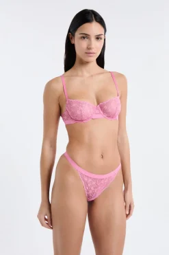 ETAM Sujetadores De Encaje|Sujetadores Talla Grande: Copas D-G|Sujetador clásico de encaje ROSA