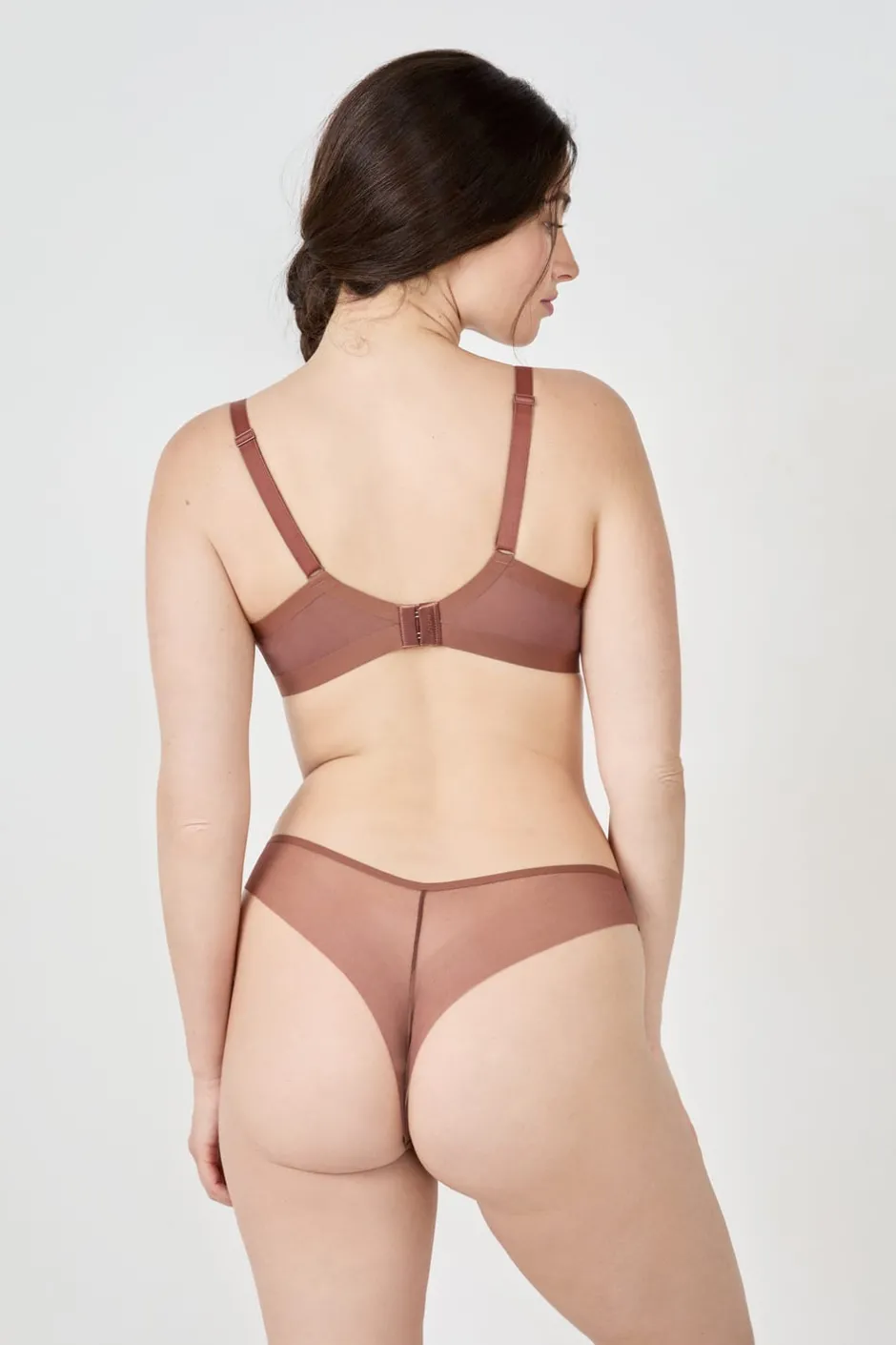 ETAM Lencería De Novia|Sujetadores Talla Grande: Copas D-G|Sujetador con copas finas MARRÓN