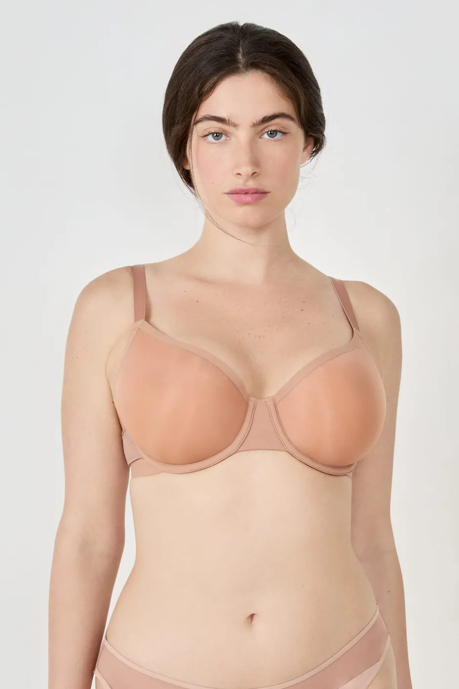ETAM Sujetadores Talla Grande: Copas D-G|Sujetadores Invisibles|Sujetador con copas finas BLUSH