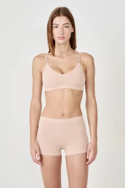 ETAM Lencería De Novia|Bralette|Sujetador de algodón de máxima comodidad NATURAL