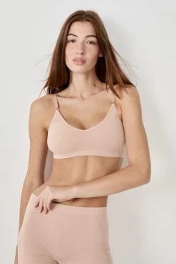 ETAM Lencería De Novia|Bralette|Sujetador de algodón de máxima comodidad NATURAL