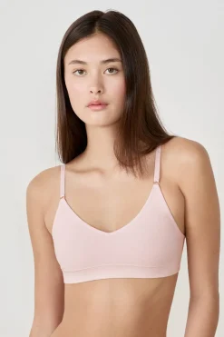 ETAM Sin Aro|Bralette|Sujetador de máximo confort de algodón ROSA