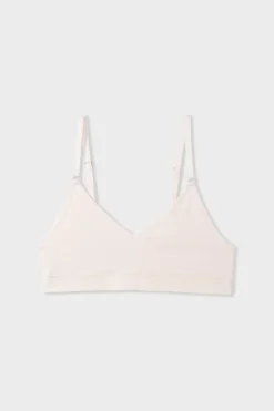 ETAM Sin Aro|Bralette|Sujetador de máximo confort de algodón ROSA