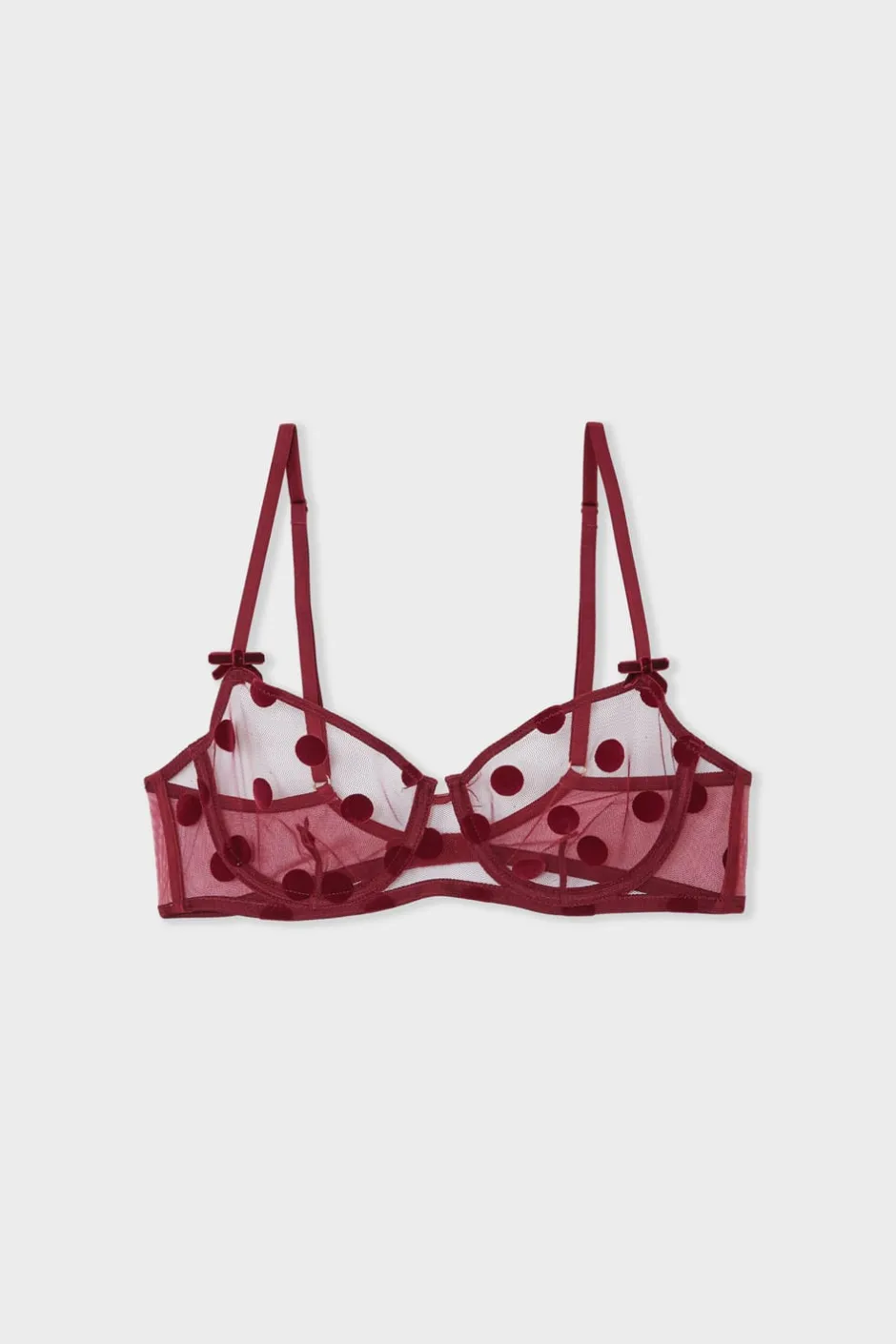 ETAM Sujetadores Talla Grande: Copas D-G|Bustier|Sujetador N.º 9 - balconet BURDEOS GRANATE