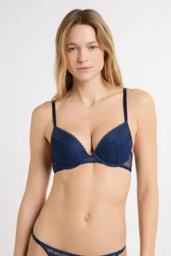 ETAM Push Up|Sujetador N.º 2 - El push-up escote pronunciado con bordado marino
