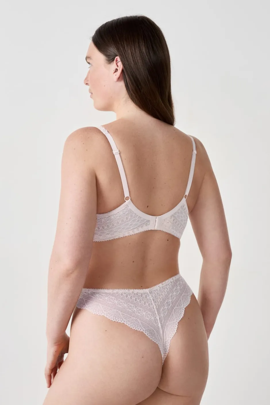 ETAM Push Up|Sujetadores De Encaje|Sujetador Nº 3 - El triángulo push-up ROSA PÁLIDO