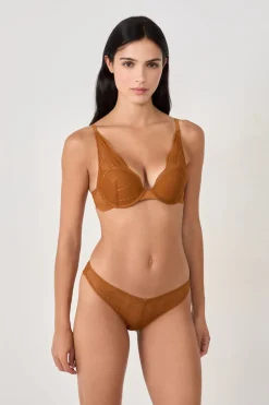 ETAM Sujetadores De Encaje|Push Up|Sujetador N. 3 - Push-up foulard MARRÓN