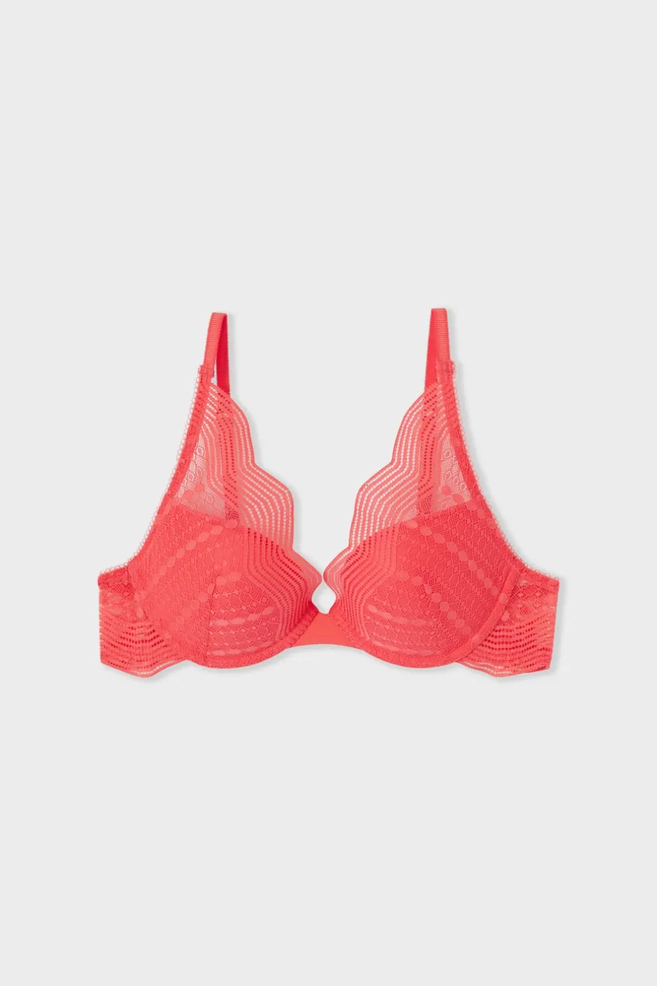 ETAM Sujetadores De Encaje|Push Up|Sujetador N. 3 - Push-up foulard CORAL