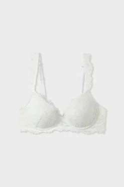 ETAM Lencería De Novia|Sujetadores De Encaje|Sujetador N.4 - Copa fina BEIGE
