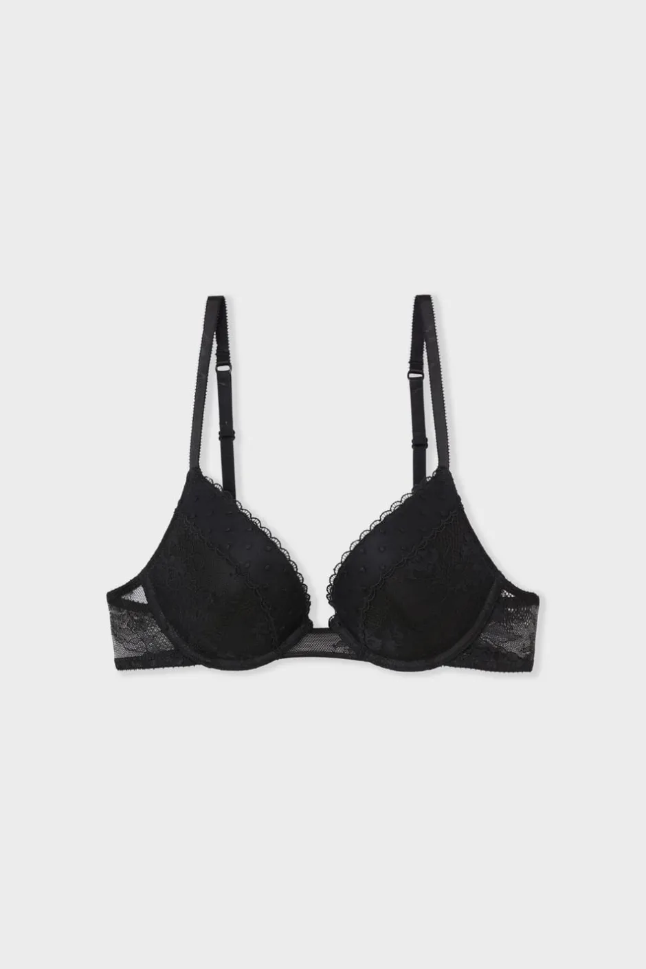ETAM Sujetadores Sexy|Push Up|Sujetador N.2 - El push-up escote pronunciado NEGRO