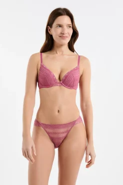 ETAM Sujetadores De Encaje|Push Up|Sujetador N.2 - El push-up escote pronunciado de encaje BLUSH