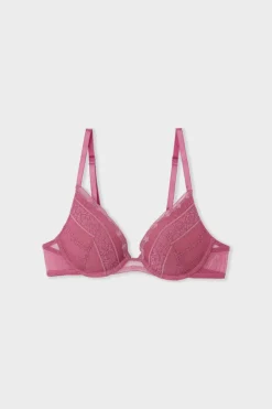 ETAM Sujetadores De Encaje|Push Up|Sujetador N.2 - El push-up escote pronunciado de encaje BLUSH