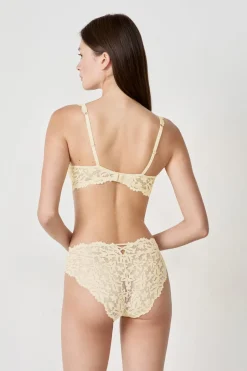 ETAM Sujetadores De Encaje|Sujetadores Talla Grande: Copas D-G|Sujetador N.4 - Sujetador de copa fina VAINILLA