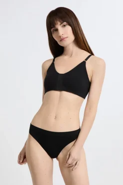 ETAM Sujetadores Post-Mastectomía|Bralette|Sujetador post-mastectomía de algodón NEGRO