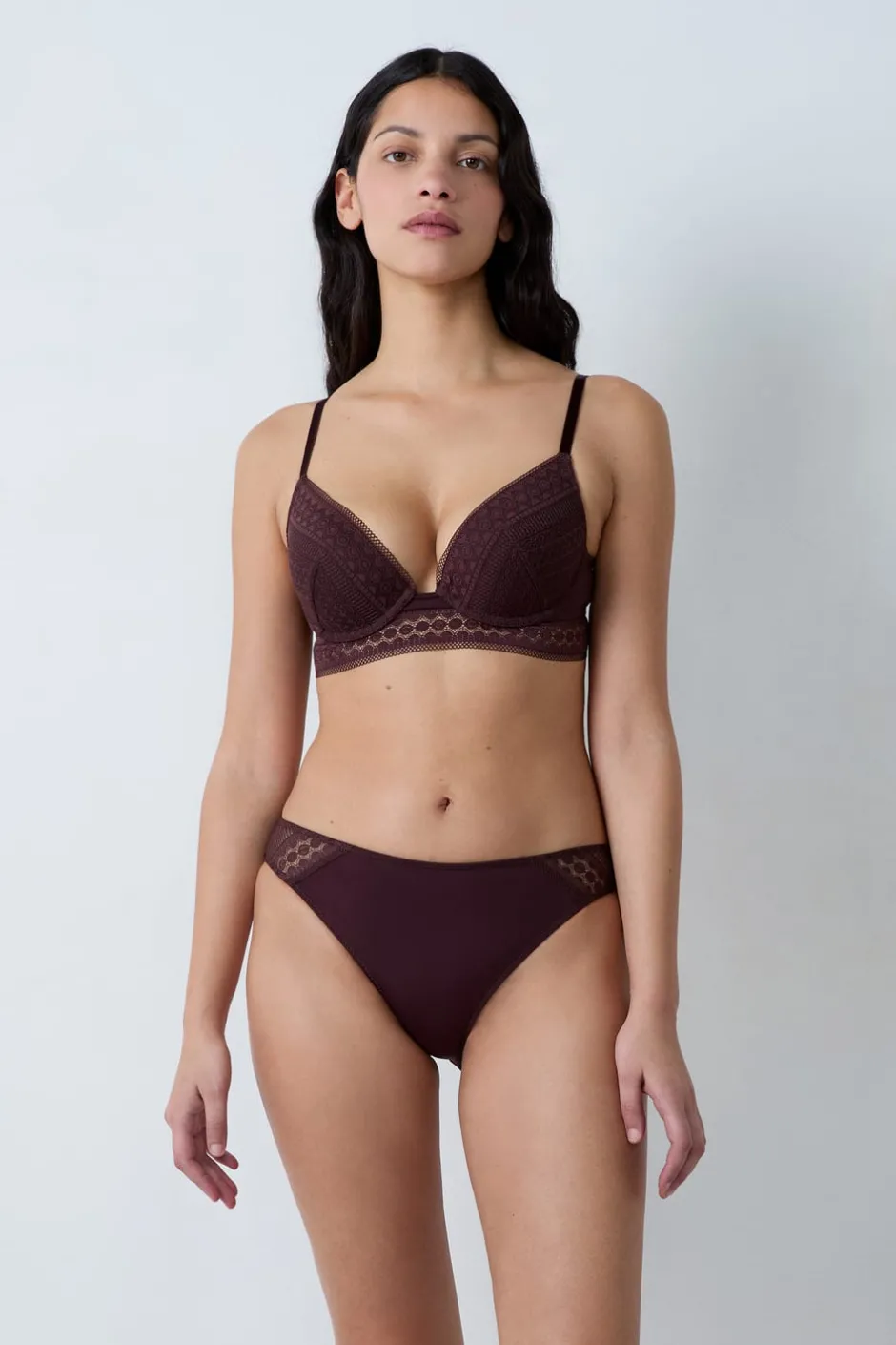 ETAM Lencería De Novia|Sujetadores De Encaje|Sujetador push-up CHOCOLATE