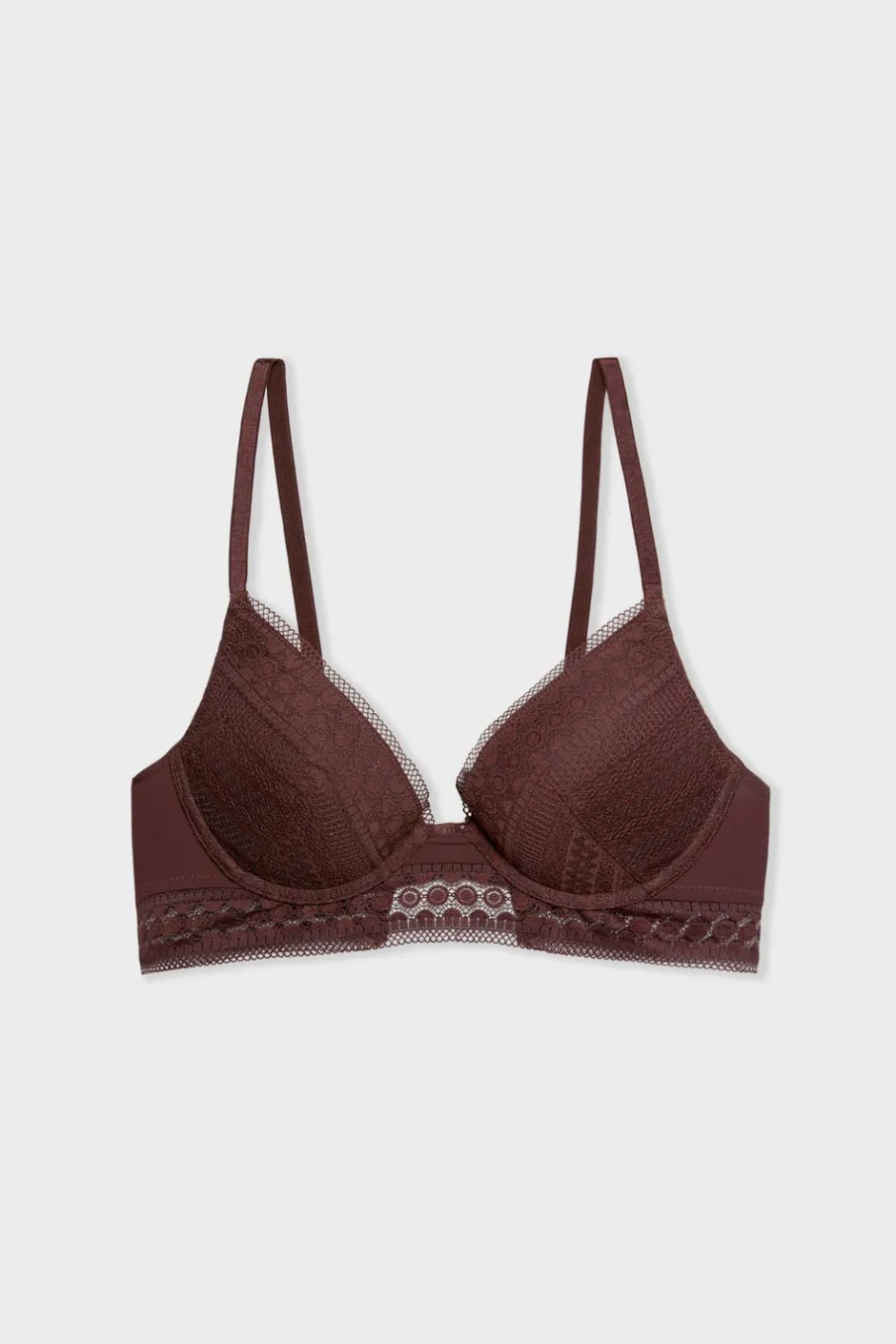 ETAM Lencería De Novia|Sujetadores De Encaje|Sujetador push-up CHOCOLATE