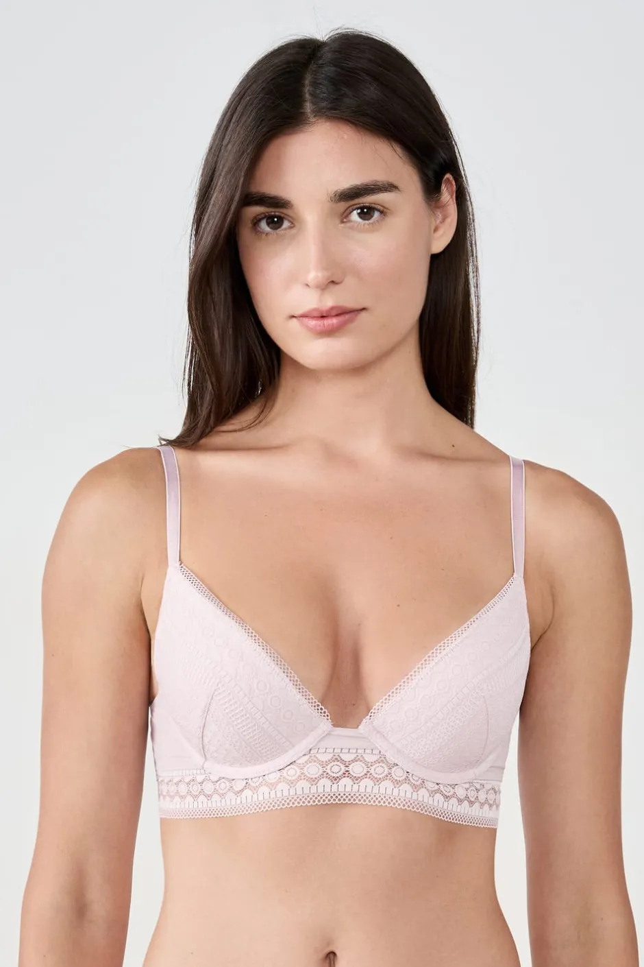 ETAM Sujetadores De Encaje|Push Up|Sujetador push-up ROSA EMPOLVADO