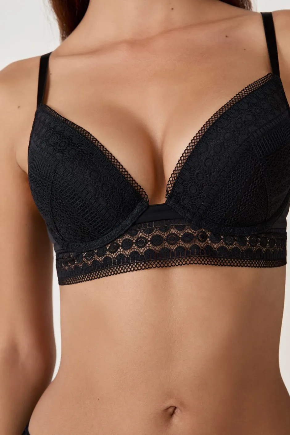 ETAM Sujetadores De Encaje|Push Up|Sujetador push-up NEGRO