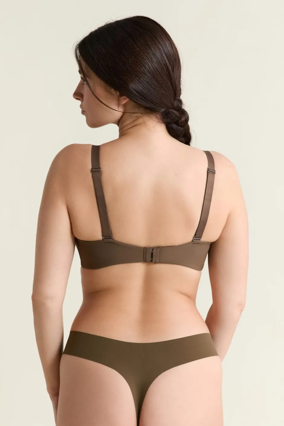 ETAM Sujetadores Talla Grande: Copas D-G|Sujetadores Invisibles|Sujetador sin aros de copas finas de microfibra VERDE