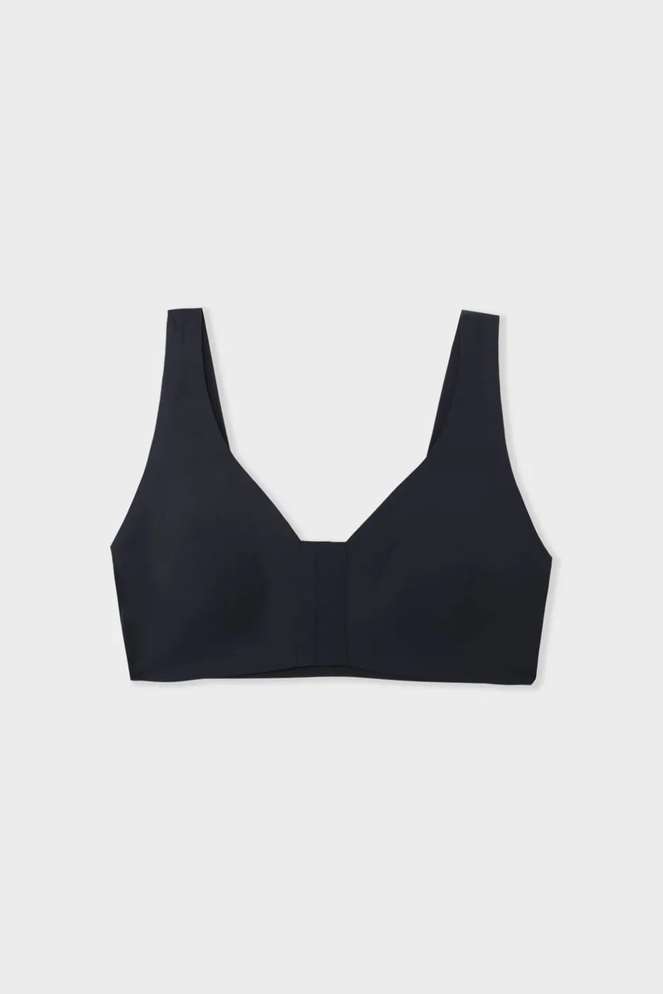 ETAM Sujetadores Post-Mastectomía|Bralette|Sujetador sin aros post-mastectomía con abertura delantera NEGRO